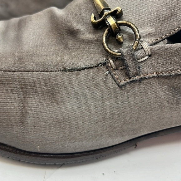 Cesare Paciotti Men’s Sz 7.5 Gray Silk Slip On Loafers main image 11